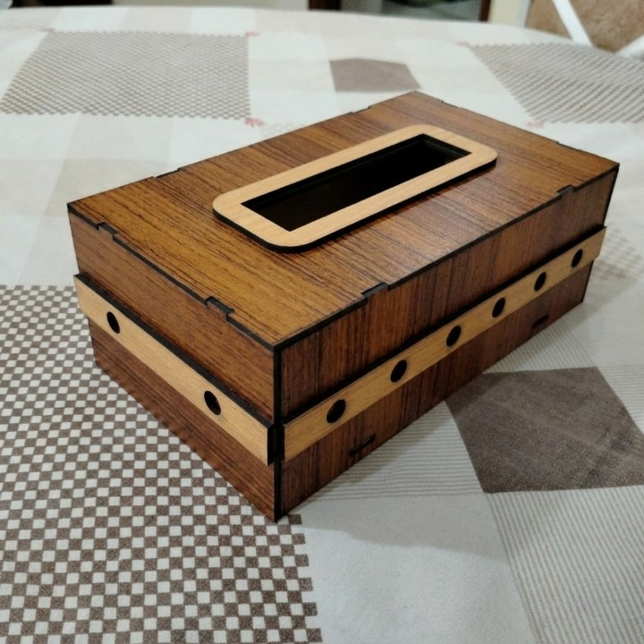 Premium Tissue Box Holder Stylish & Durable Organizer for Home, Office & Car - Size:9.5/3.5h/5.5 - Image 5