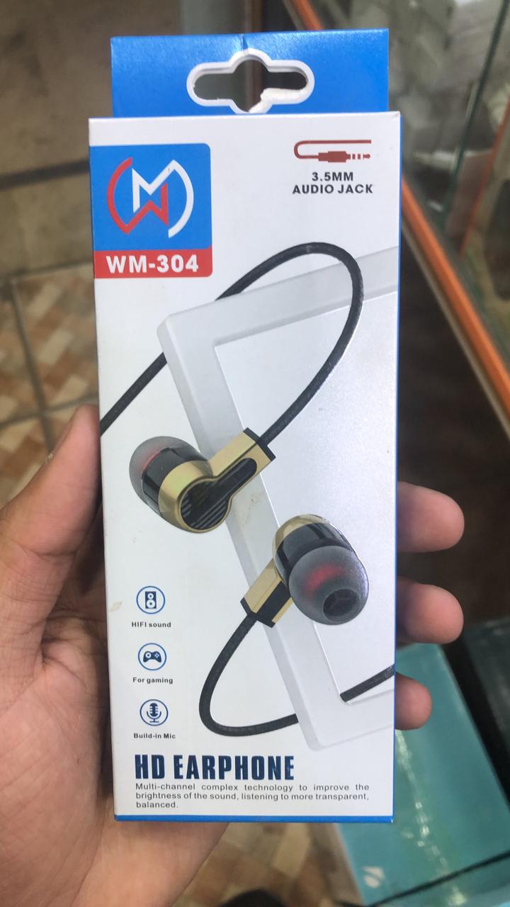 WM-304 Gaming Earphones | 3.5mm Jack | HiFi Sound | Built-in Mic | Comfortable Fit - Image 4