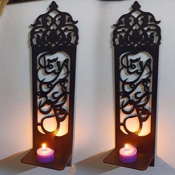 3 Piece Wooden Islamic Wall Decor Intricate Arabic Calligraphy Design Decorative Wall Art Panel For Home Or Office - Image 2