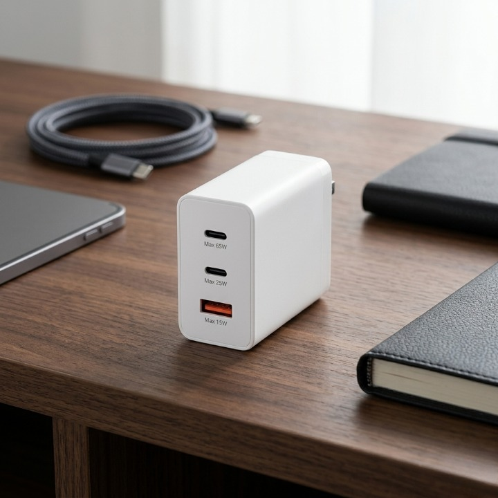 65W Original Adapter | PD Fast Charging + USB Quick Charger | Universal Mobile Compatibility - Image 2