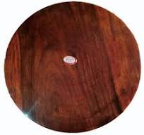 Premium Wooden Chakla Brown Handcrafted Rolling Board - Image 4