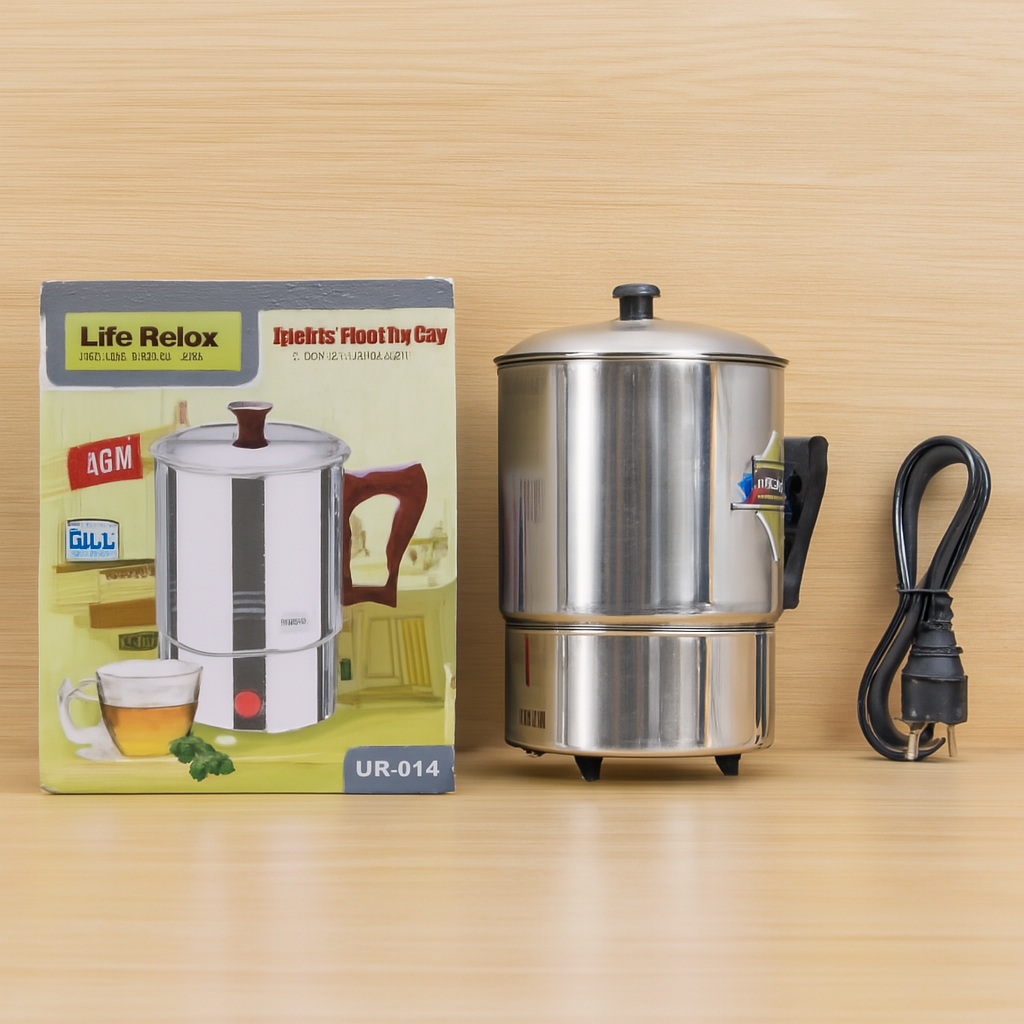 Life Relax Electric Water Kettle 1.0L Stainless Steel Electric Heating Cup LR-014