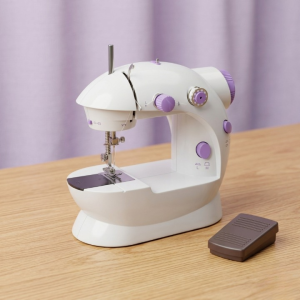 SM-202A Electric Mini Sewing Machine  Double Threads & Two Speed Control for Home & Travel
