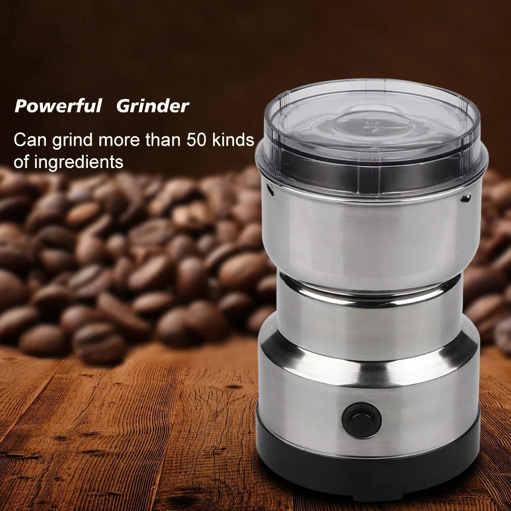 Mini Electric Grinder Machine 300W Stainless Steel Coffee, Spice & Masala Blender (220V) - Image 2