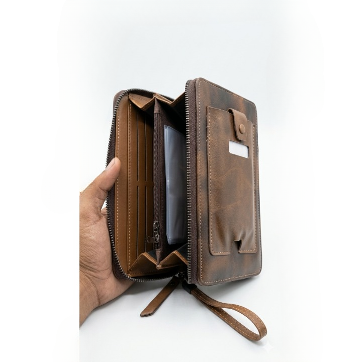 Kingro Premium Long Zipper Wallet with Phone Pocket Multi Card Holder Organizer for Men & Women - Image 2