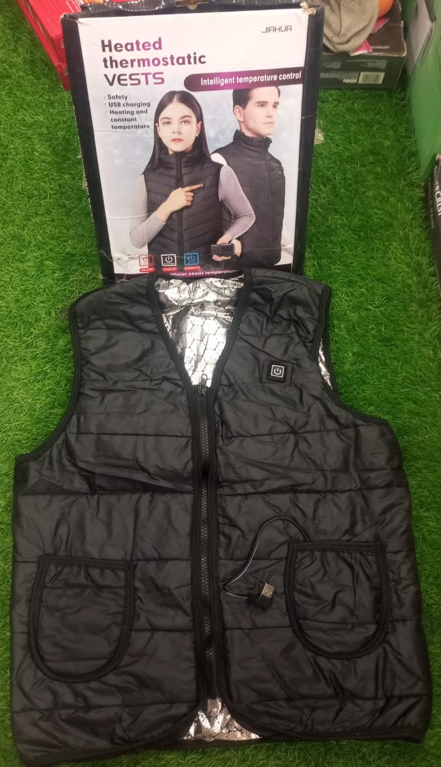 Heated Thermostatic Vest Safety USB Charging Heating And Constant Temperature Comfortable Wear - Image 3