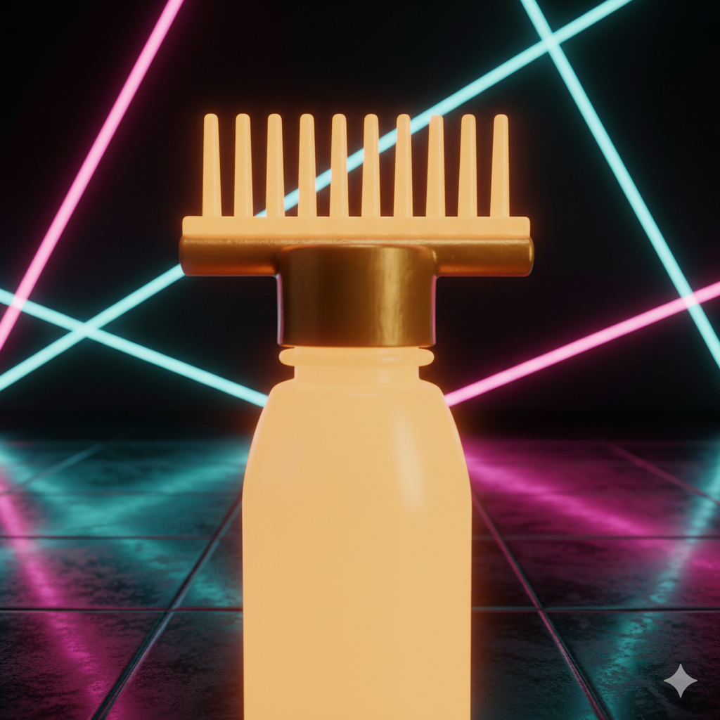 Hair Oil Applicator comb bottle | 130 ml - Image 2