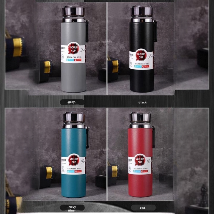 Elegant 800ml/1000ml Thermal Stainless Steel Bottle Vacuum Insulated Leakproof Water Bottle | Random Color - Image 4