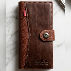 Pure Leather Wallet for Men Slim Bifold Genuine Leather Wallet