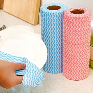 Reusable Kitchen Cleaning Wipes Roll  Washable, Absorbent & Eco-Friendly Multi-Purpose Cleaning Sheets
