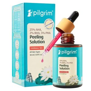 Pilgrim 25% AHA 2% BHA 5% PHA Peeling Solution 30ml | Exfoliating Face Peel