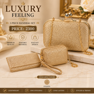 Sparkling Gold Clutch Bag for Pakistani Weddings & Parties | Premium Women's Evening Purse