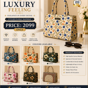 Stylish Floral Shoulder Bag for Women | Hand Carry Purse – 7 Colors Available