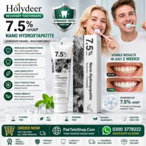 Holydeer Recovery Toothpaste 7.5% Nano Hydroxyapatite In Pakistan