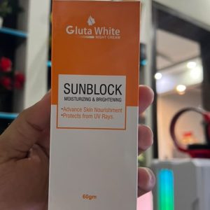 Gluta White Sunblock SPF 60 PA+++ | UVA & UVB Protection | 50ml