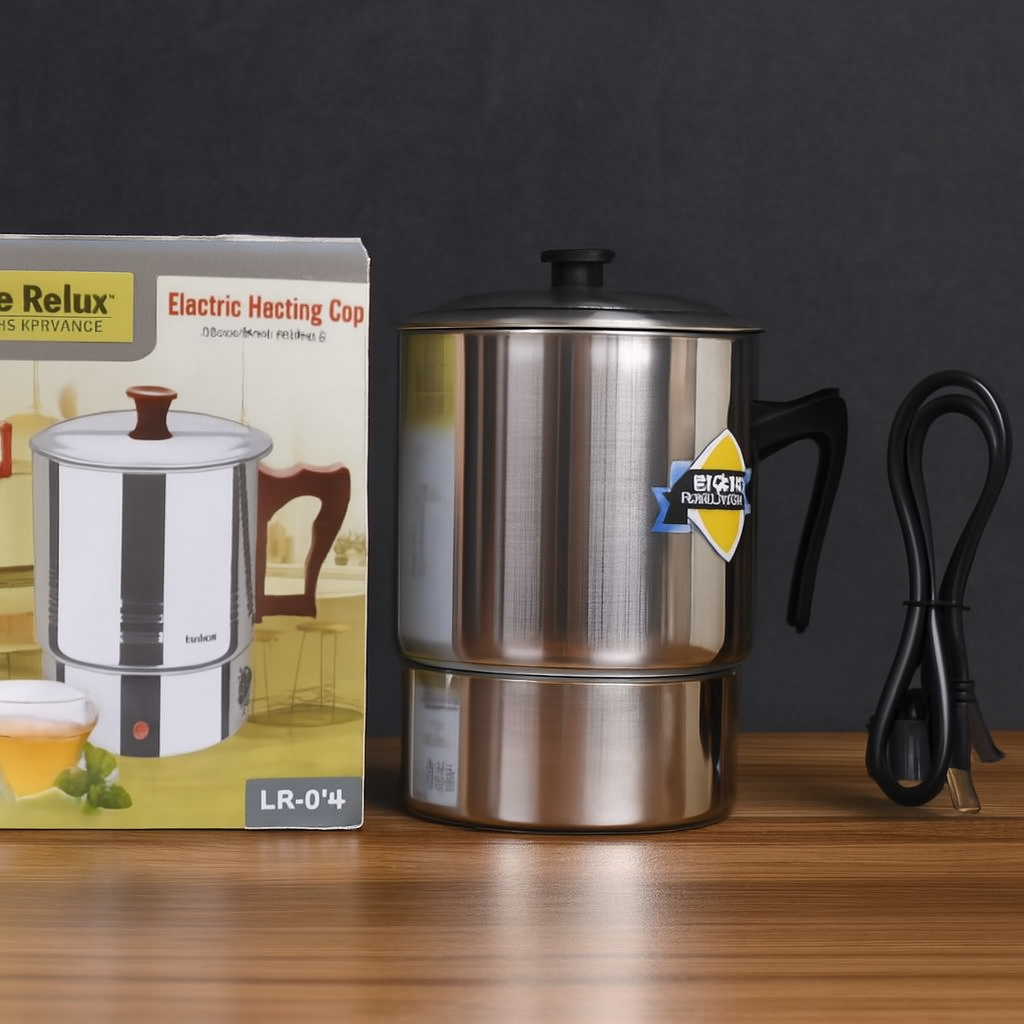 Life Relax Electric Water Kettle 1.0L Stainless Steel Electric Heating Cup LR-014 - Image 2