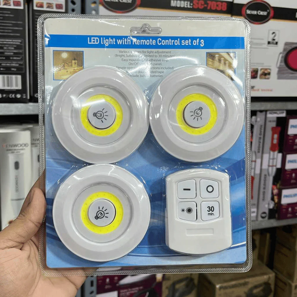 Pack Of 3 LED Remote Control Lights - Image 2