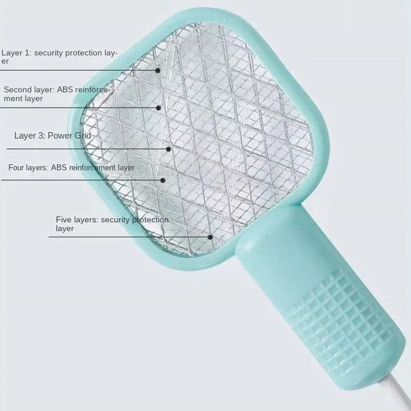 Electric Mini USB Mosquito Killer Racquet Lamp Wireless Night Bulb & Effective Insect Catcher (Random Color) - Image 3