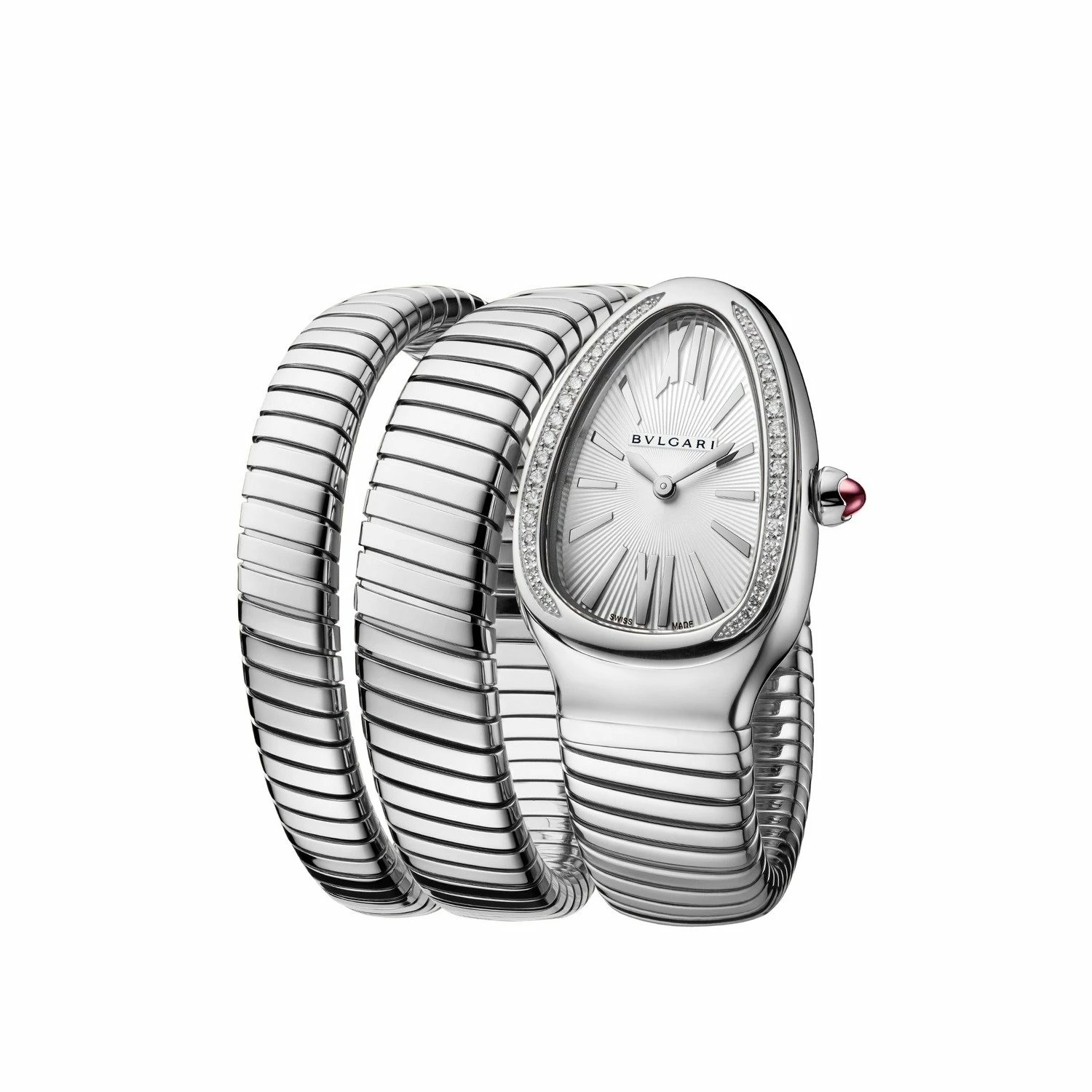 Triple?Wrap Snake Watch | Diamond?Set Bezel | Luxury Fashion Accessory - Image 3