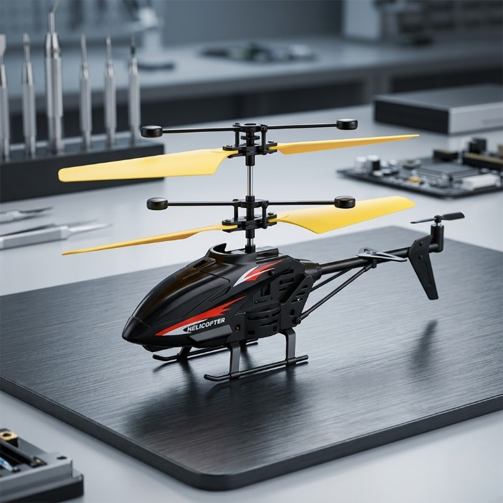 Infrared Induction Helicopter - Intelligent Hand Induction Flying Toy with USB Charging - Image 3