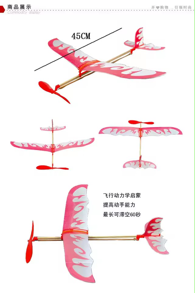 Airplane Inertial Foam Glider Aircraft Toy Plane Model Outdoor Toy Educational Toys Good Quality (Random Color) - Image 2