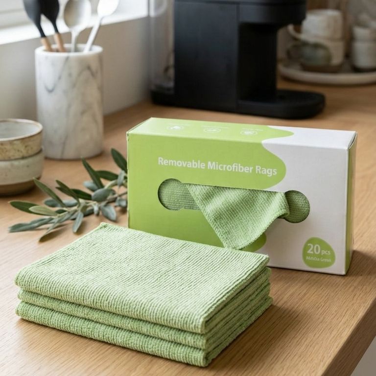 Microfiber Cleaning Cloths Pack Of 20 Multi Purpose Durable Soft And Reusable Cleaning Towels (Random Colour) - Image 5