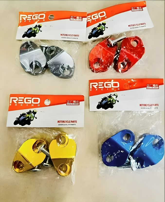 2 Pcs CNC Aluminium Fancy Handle Bar Adjuster Gutka for CD 70 & CG 125 Stylish & Durable - Image 4