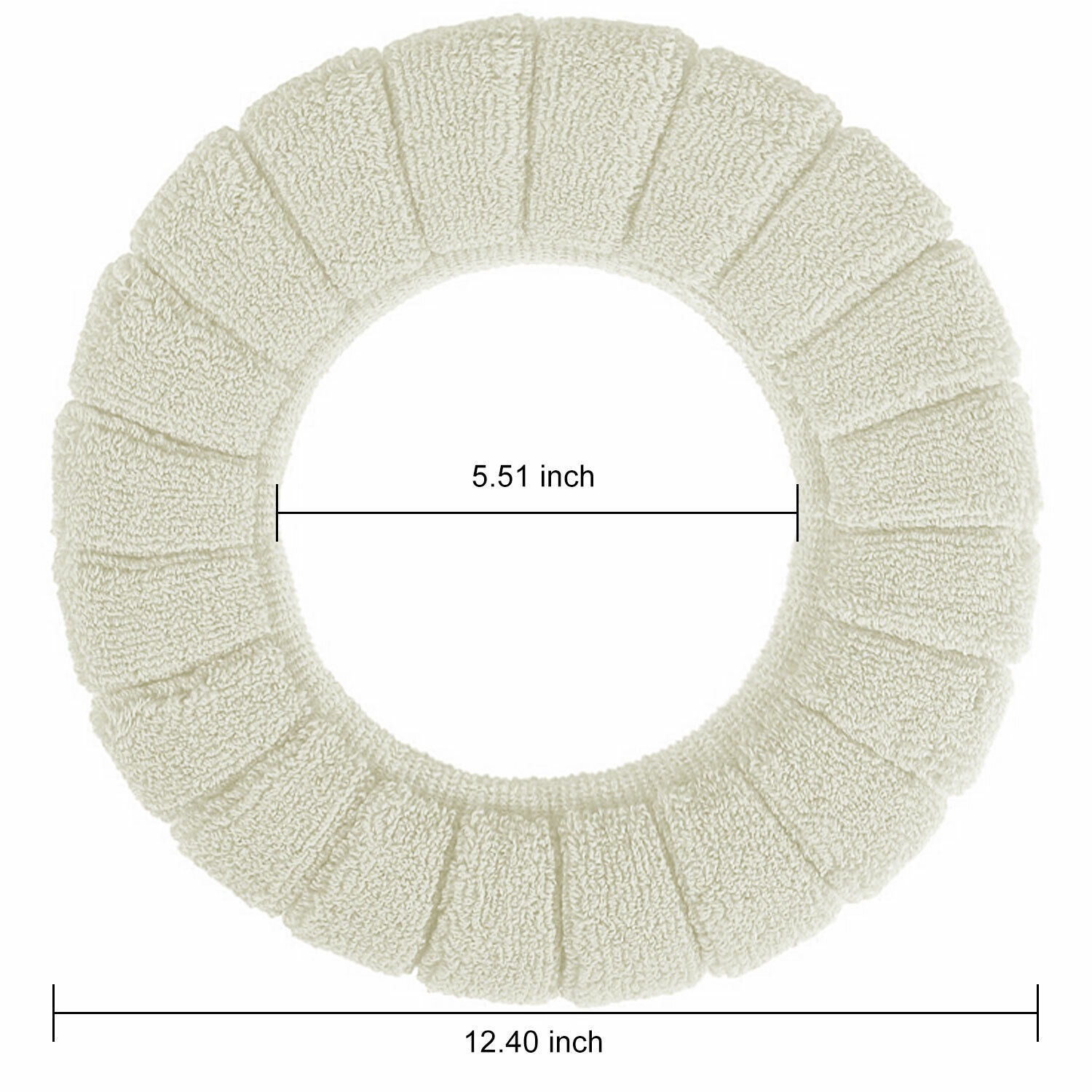 Universal Soft-Touch Cushioned Toilet Seat Cover Machine Washable Plush Comfort - Image 2