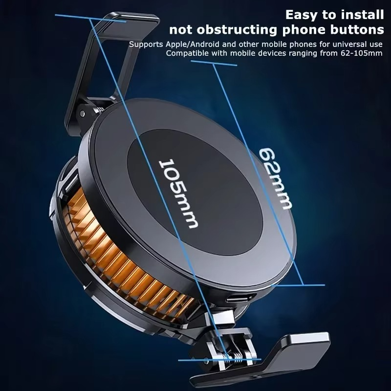MEMO CX07 Mobile Phone Magnetic - Cooling Fan Radiator Cool Heat Absorber For IOS iPhone Android ( Random Color ) - Image 2