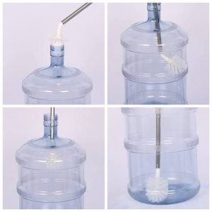 19 Litre Water Bottle Cleaning Brush Adjustable Long Handle 40 to 60cm Deep Cleaning Brush for Gallon Bottles (Random Color)