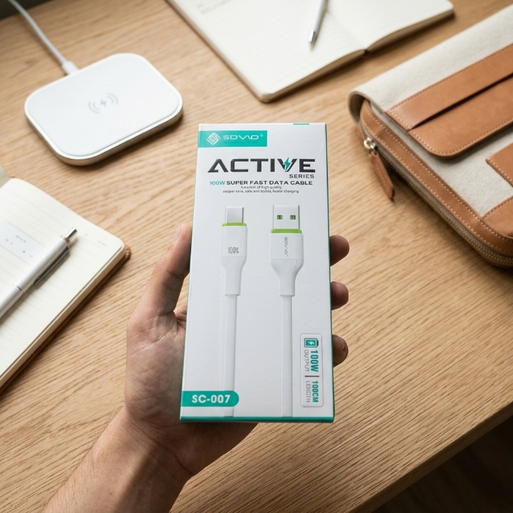 SOVO Type-C Fast Charging Data Cable Quick Charge USB Cable for Android Devices High-Speed Charging and Data Transfer Durable Build 1 Meter Length Universal Compatibility with Smartphones