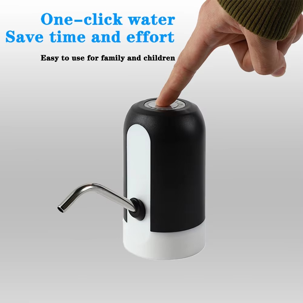 USB Rechargeable Automatic Water Bottle Pump Electric Drinking Water Dispenser with One-Touch Switch for Gallon Bottles