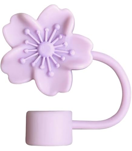 Silicone Flower Stopper Compatible with 40oz Tumbler | Reusable Spill-Resistant Straw Cover | Random Color - Image 2