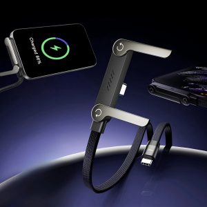 240W 2-in-1 USB-C to C Fast Charging Cable With Foldable Bracket