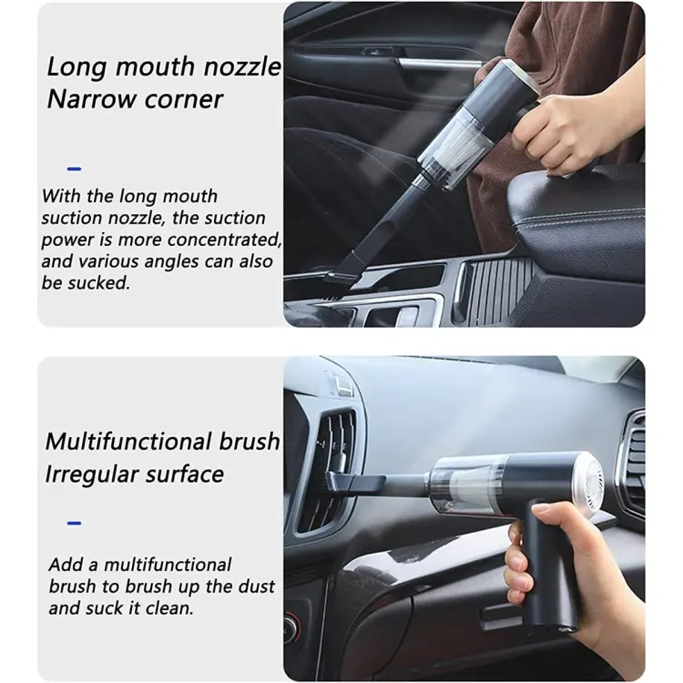 Vacuum Cleaner Household Powerful 2 In 1 Dual Mode Cordless Handheld Wireless Handy Portable light weight Vacuum Cleaner - Image 2