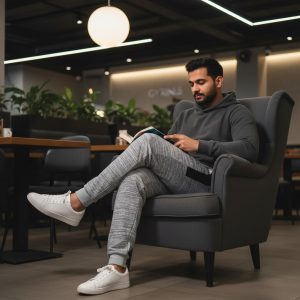 GYM KING Mens Jogger Trousers | Premium French Terry Fabric