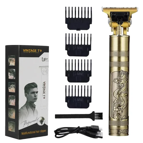 Vintage T9 Hair Trimmer For Men Professional Usb Rechargeable Beard And Hair Cutting Machine Precision Shaver - Image 2