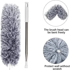 Extendable Telescope Microfiber Duster Long Handle For Cleaning Dust, Dirt And Stains Fan duster high quality