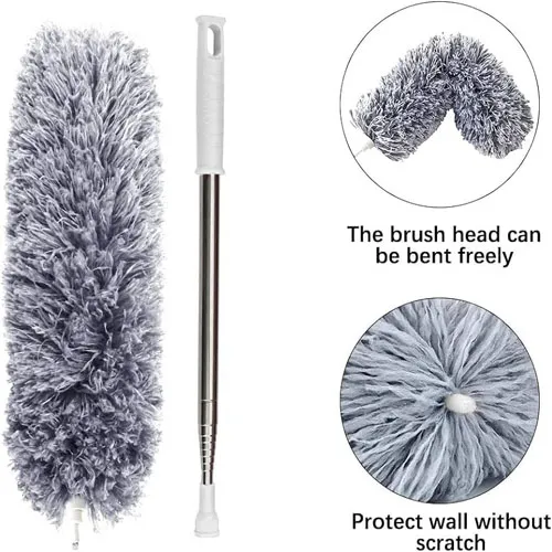 Extendable Telescope Microfiber Duster Long Handle For Cleaning Dust, Dirt And Stains Fan duster high quality