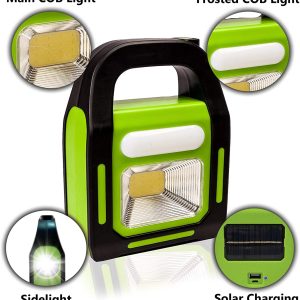 Solar Rechargeable 3-in-1 Emergency Light - Hurry Bolt Portable LED Work Light, Torch & Power Bank