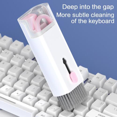 7 in 1 Computer Keyboard Cleaner Brush Kit Multi-Function Earphone Cleaning Pen & Keycap Puller Tool Set - Image 2