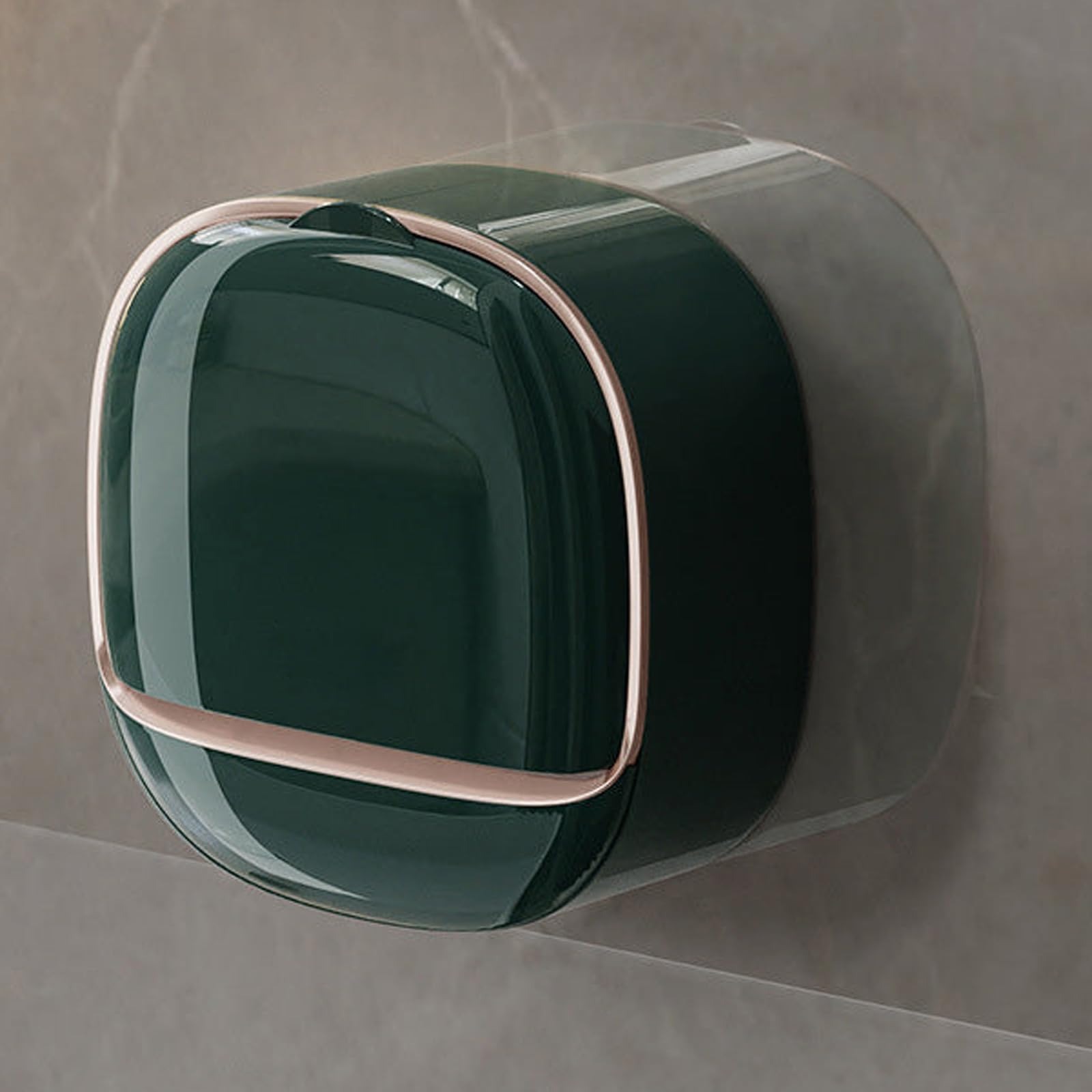 Wall Mounted Soap Holder with Drain Tray Waterproof Stylish Soap Dish for Kitchen & Bathroom (Random Color) - Image 2