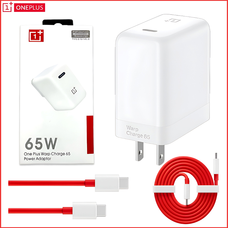 OnePlus 65W Warp Charge Power Adapter with Type-C to Type-C Fast Charging Cable - Image 2