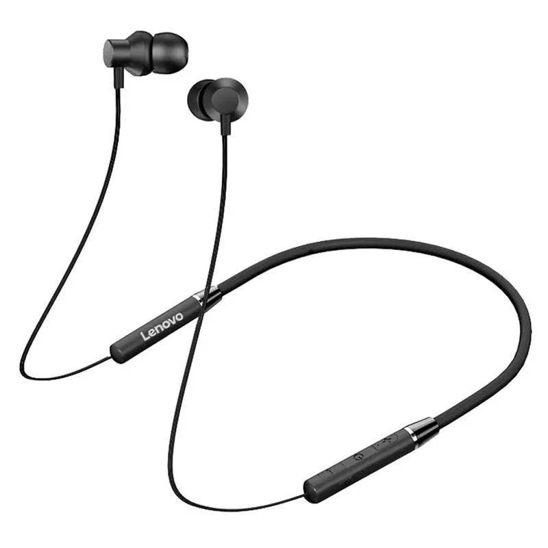Lenovo HE05X Bluetooth 5.0 Magnetic Neckband Earphones with Mic 8 Hours Playtime, Sweatproof Sports Headset - Image 3