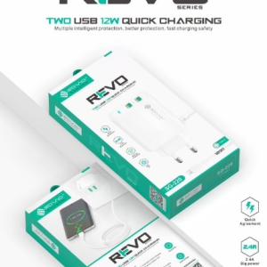 REVO iPhone Charger  Fast Charging USB Adapter with Lightning Cable  Safe & Reliable Power Charging