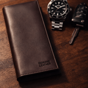 Premium Genuine Leather Long Wallet For Men & Women 12 Card Slots | Mobile Pocket | Stylish Long Purse