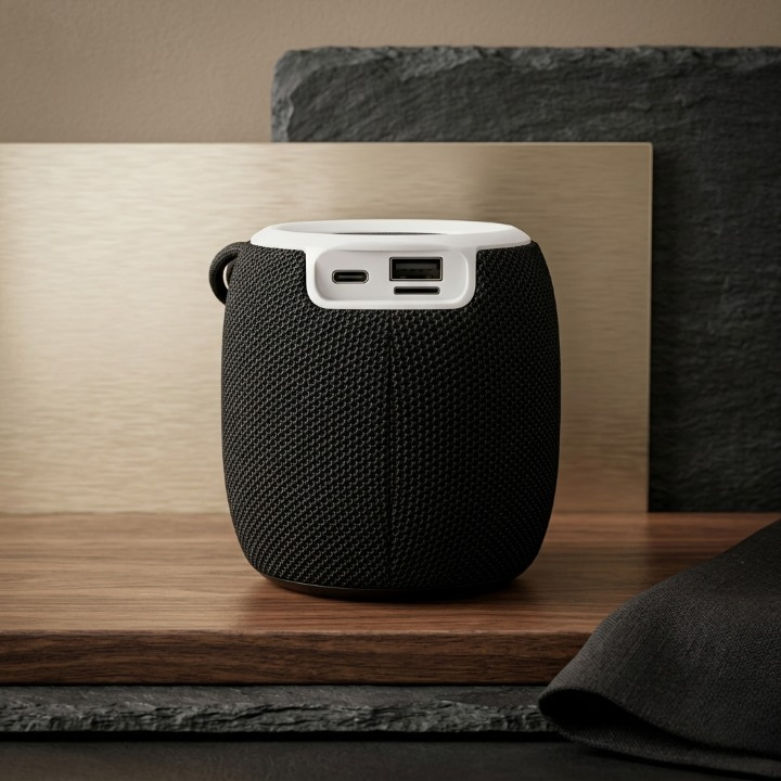 SH-309 Mini Wireless Speaker Portable Bluetooth Sound Box with RGB LED Light & TWS Support (Small Size) - Image 4