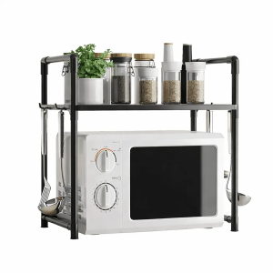 Microwave Oven Storage Rack 2-Tier Kitchen Organizer | Random Colour