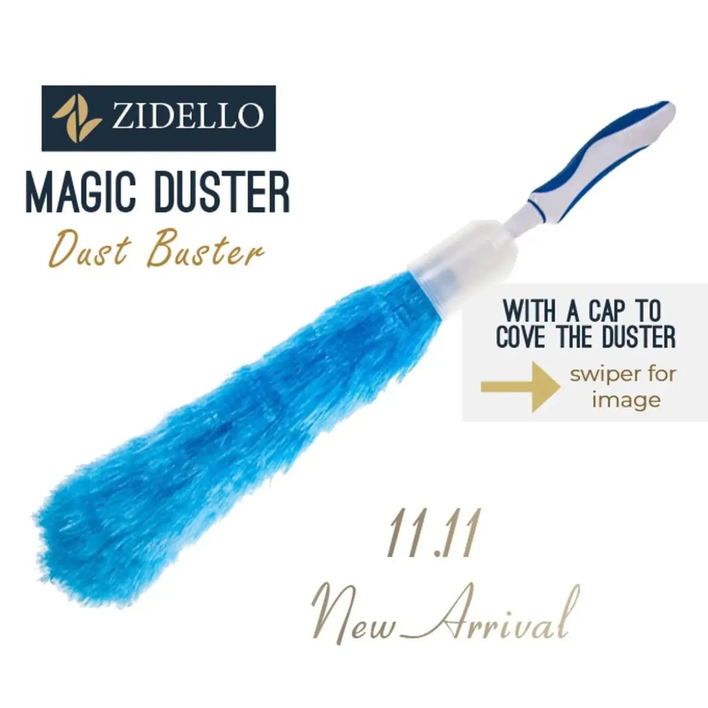 Static Feather Duster with Protective Cover Ideal for Home, Office, and Car Dust Cleaning