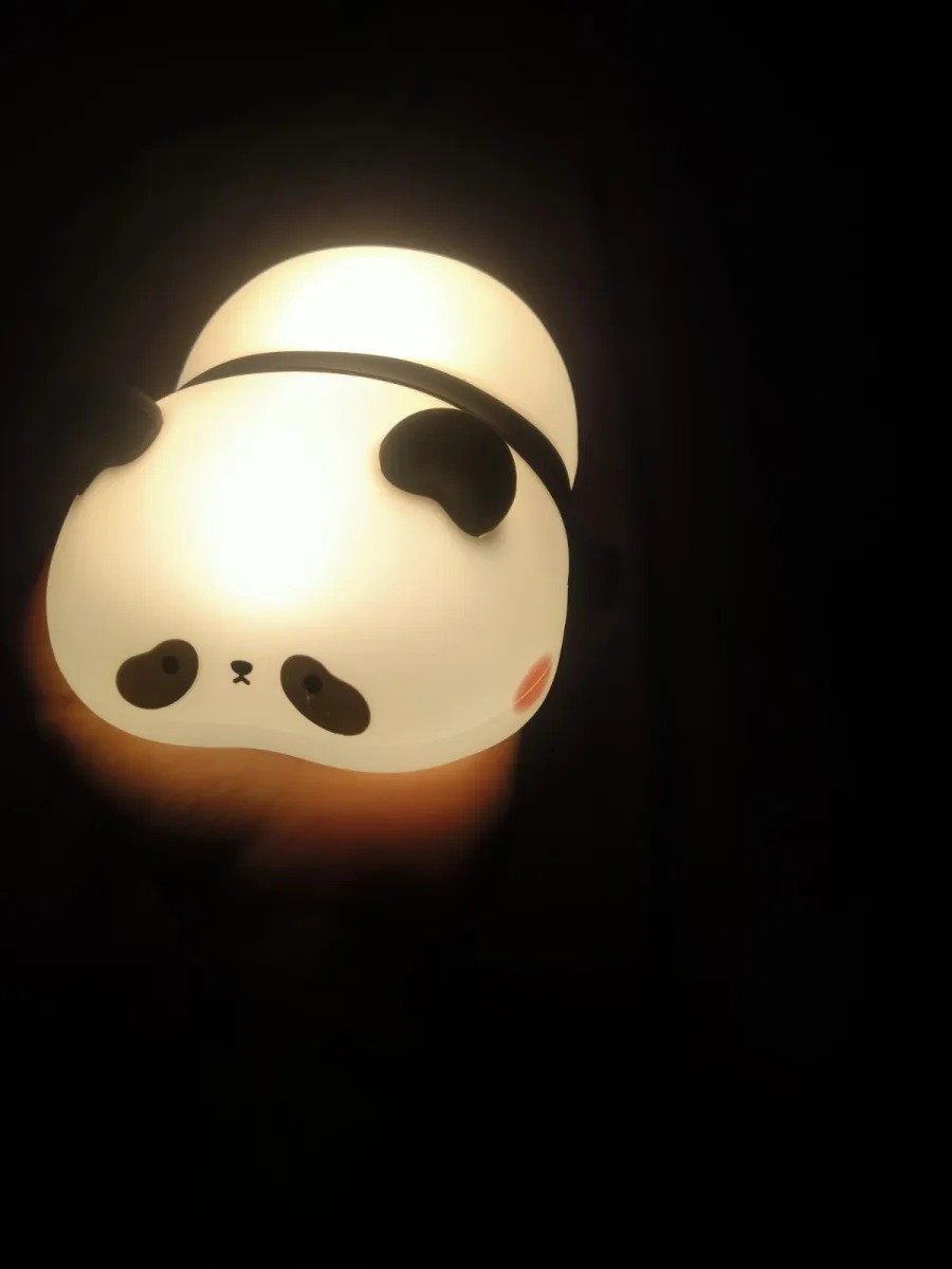 Rechargeable Panda Night Lamp Cute Soft Silicone Panda Light for Bedroom, Kids Room & Home Decoration - Image 4
